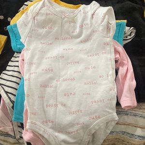 3-6/6 month girl onesie bundle
